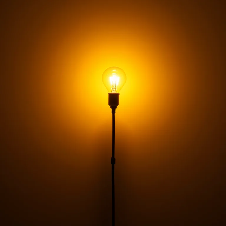 Lâmpada incandescente inadequada para crescimento de plantas