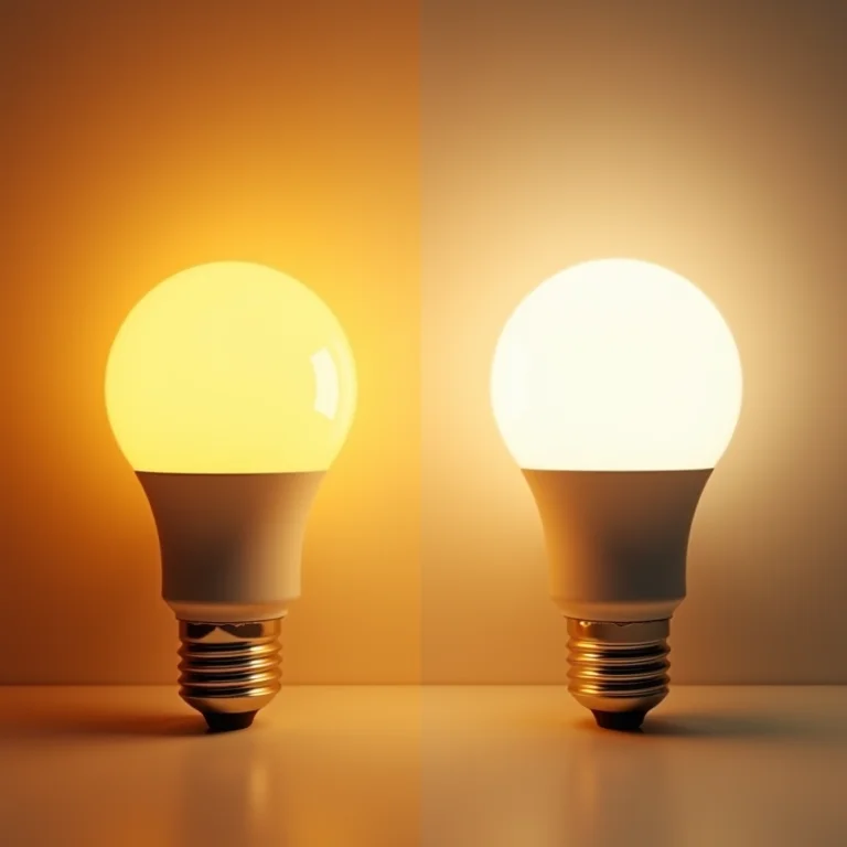 Lâmpadas de diferentes temperaturas de cor