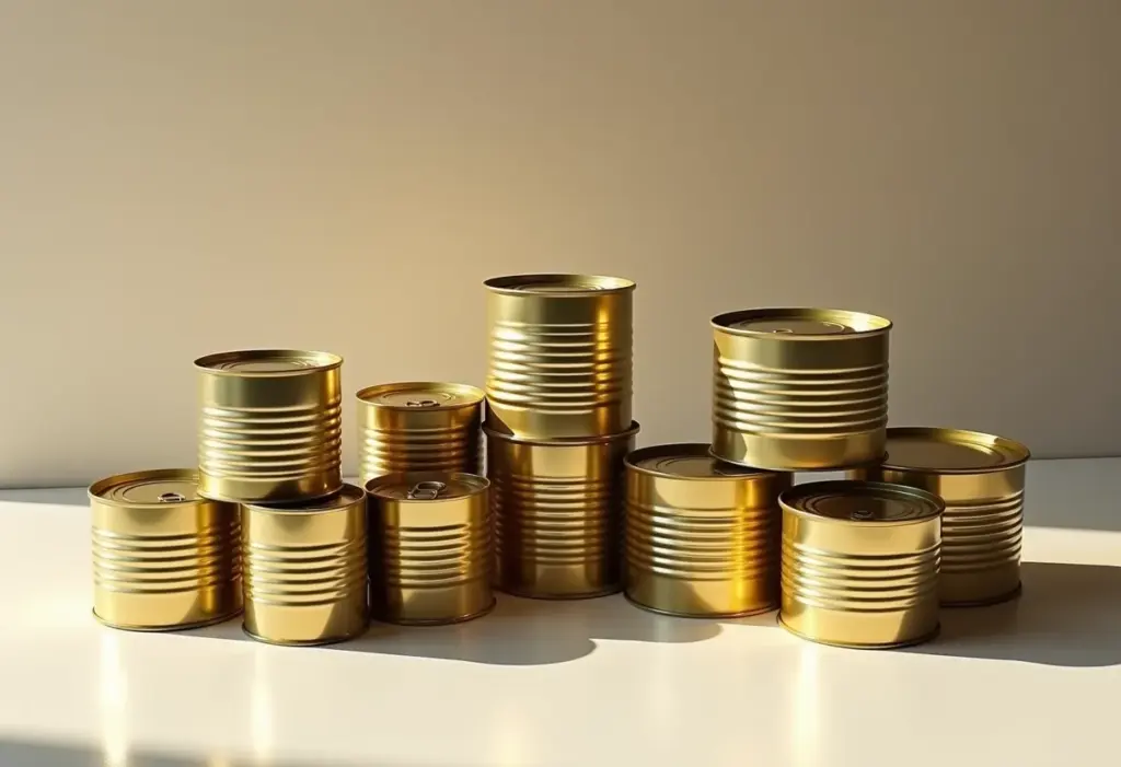 Latas de sardinha reaproveitadas de forma criativa
