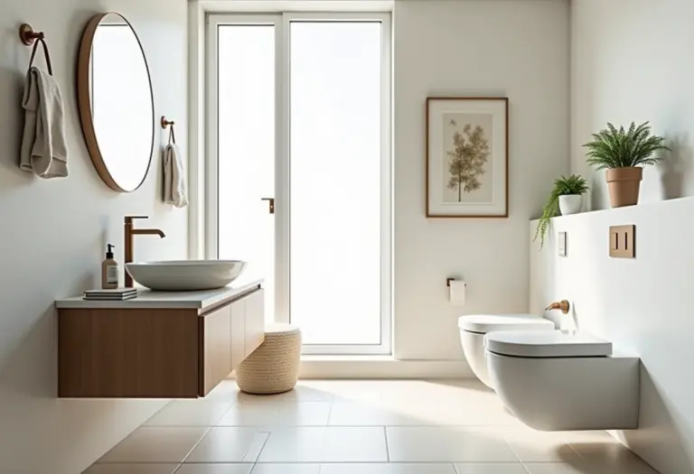 Lavabo pequeno decorado com estilo e funcionalidade