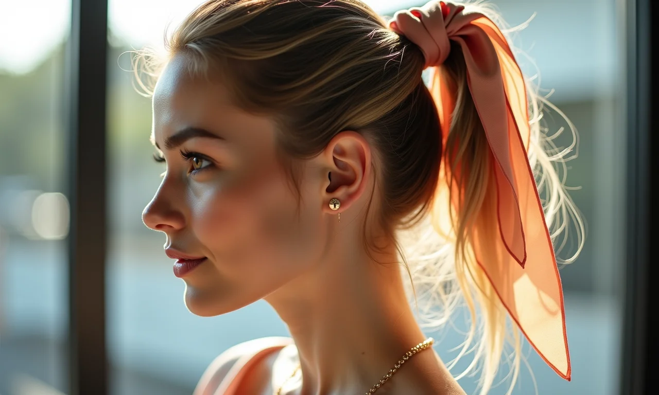 Lenço no cabelo: charme e elegância em penteados.