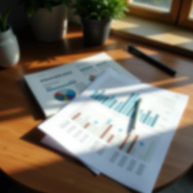 Livro de contabilidade e ferramentas de artesanato sobre mesa de madeira