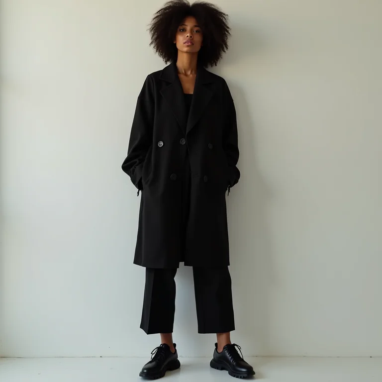 Look all black com tênis preto