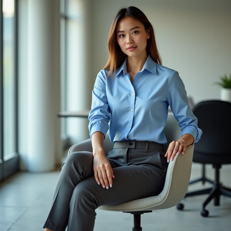 Look de alfaiataria com calça, camisa e sapato Oxford