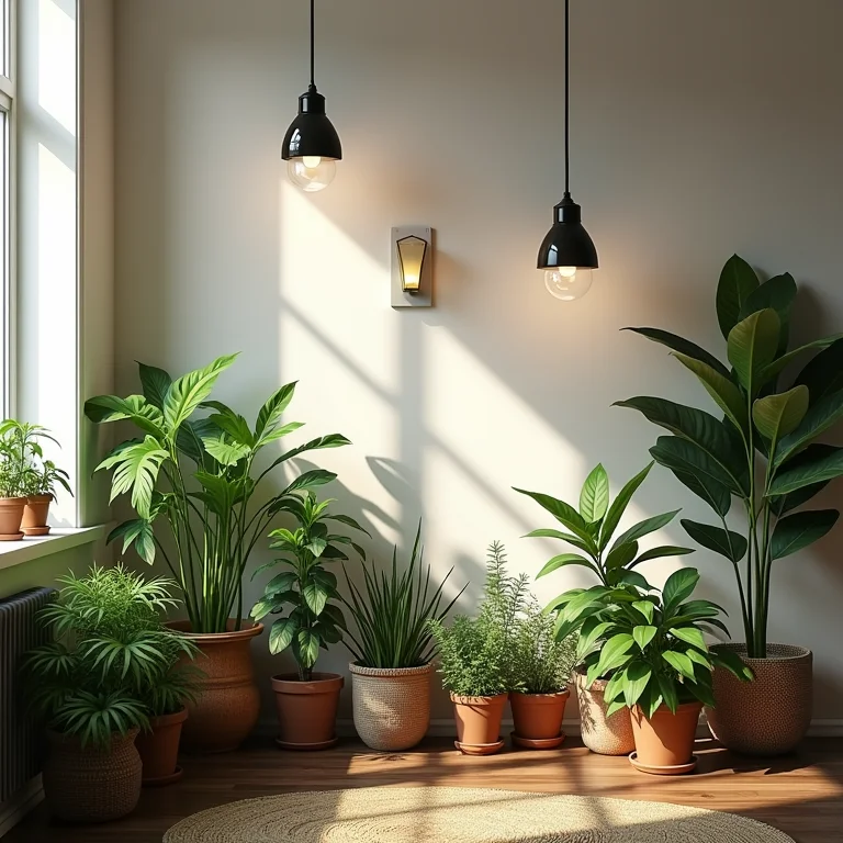 Luminárias sem harmonia com o jardim de inverno