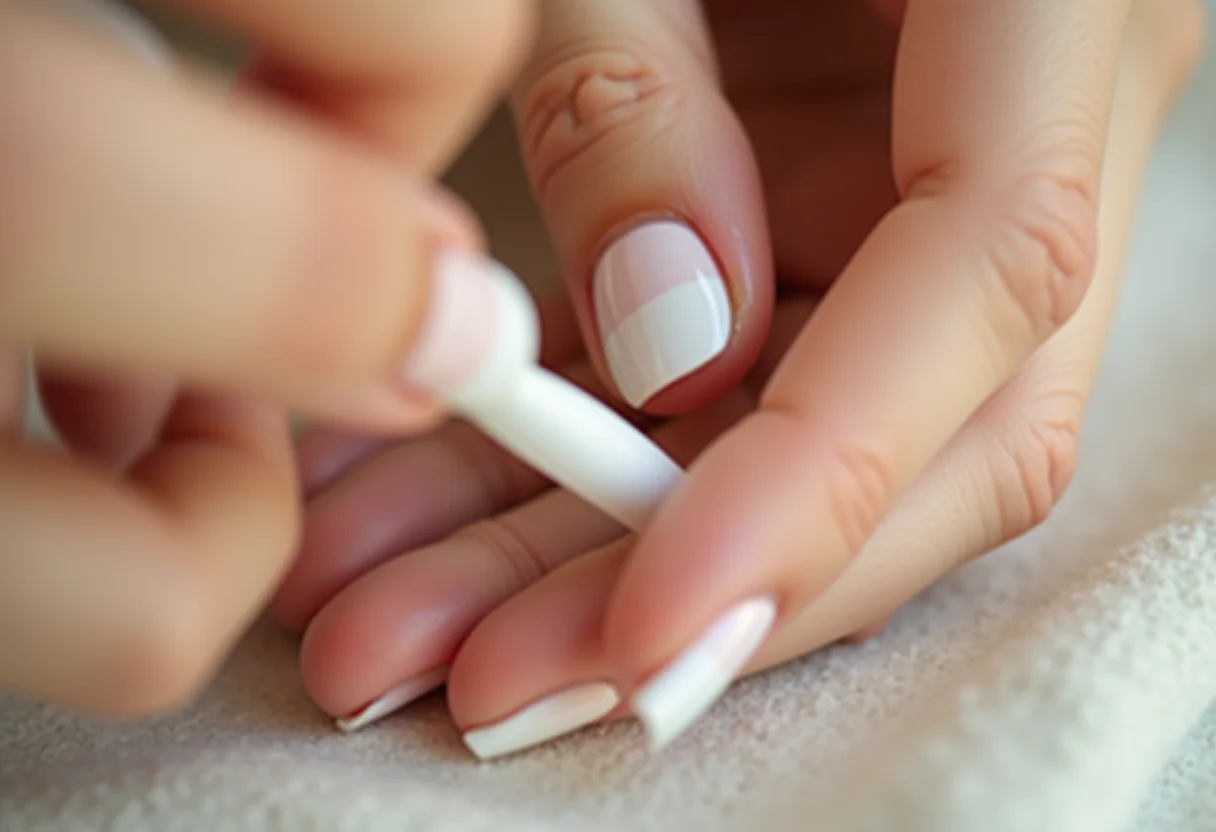 Mãos diversas aplicando francesinha clássica