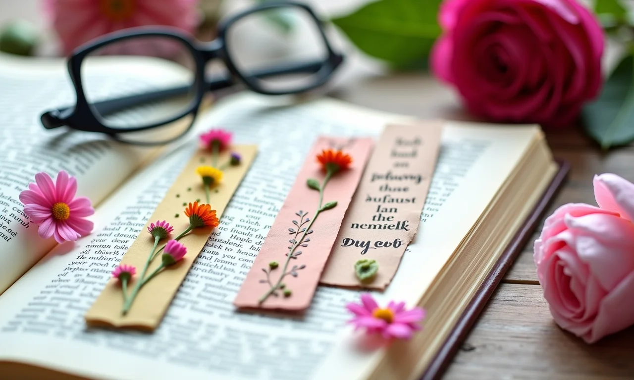 Marcadores de página criativos para as amantes da leitura.