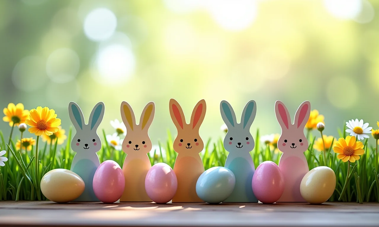 Marcadores de página temáticos de Páscoa.