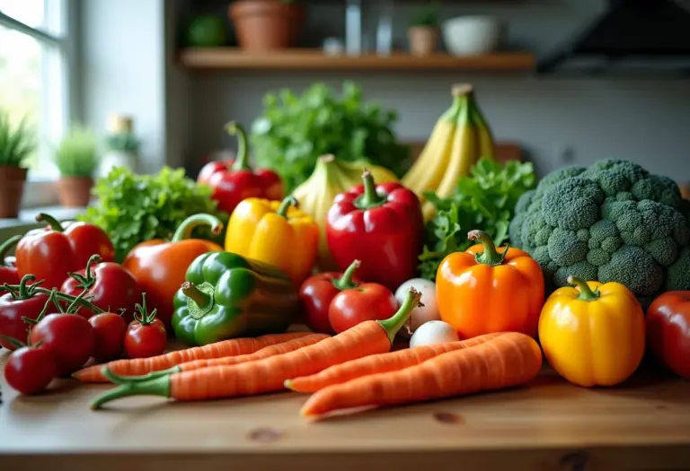 Marmitas da semana com ingredientes frescos e coloridos