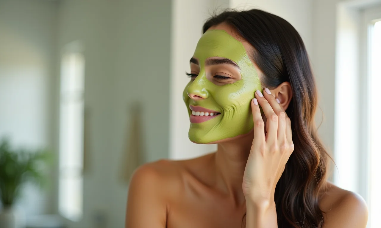 Máscara capilar de abacate e mel em cabelos com química.