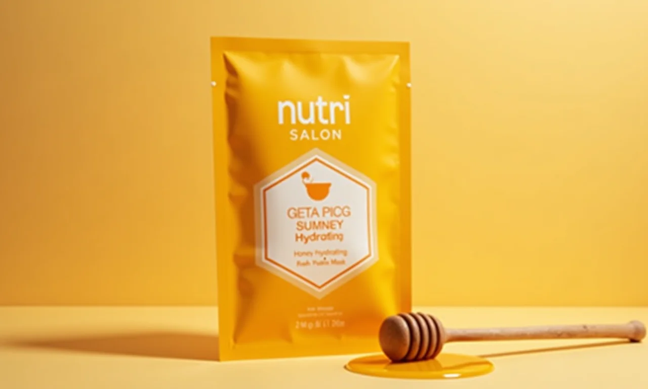 Máscara de hidratação Nutri Salon Mel para cabelos nutridos.