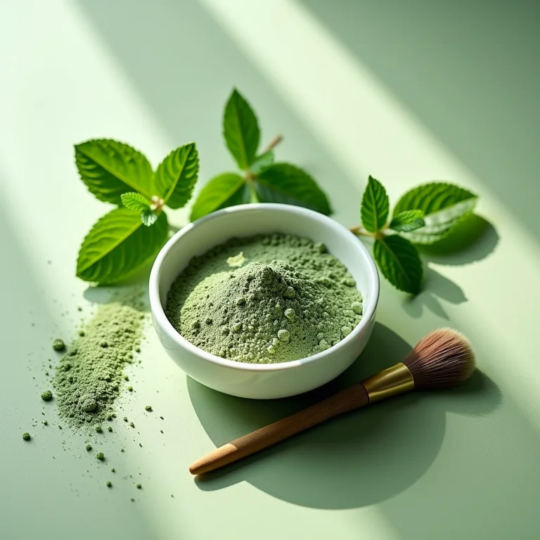 Máscara de limpeza profunda de argila verde com hortelã