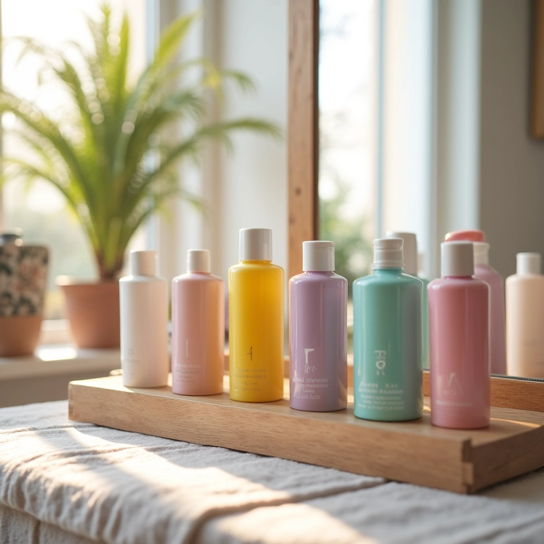 Máscaras hidratantes e nutritivas para manter o cabelo roxo saudável.