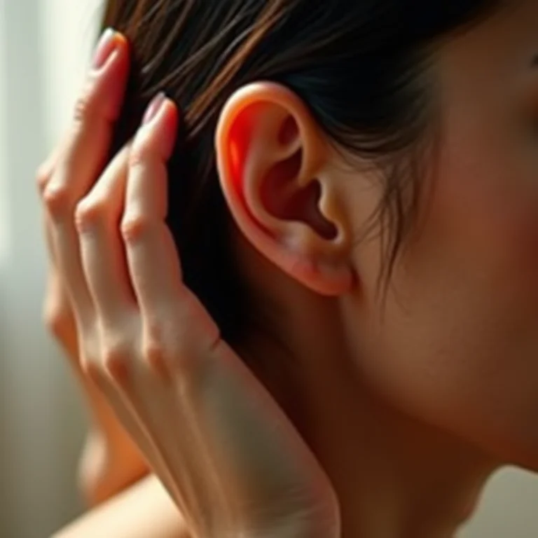 Massagem no couro cabeludo