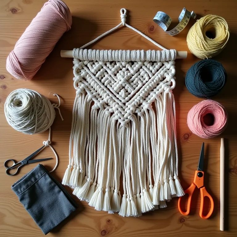 Materiais básicos para começar a fazer macramê