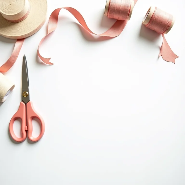 Materiais básicos para confecção de laços de bebê