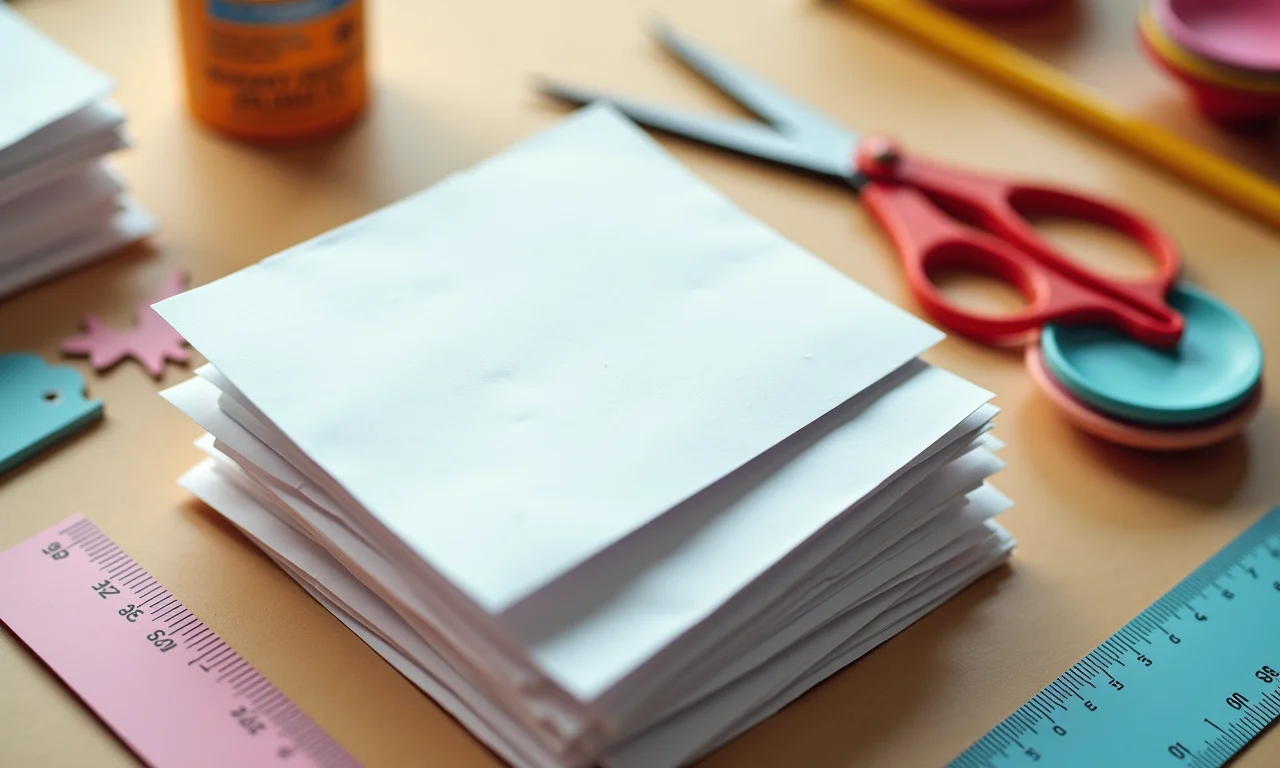 Materiais básicos para criar móbiles de estrelas de origami