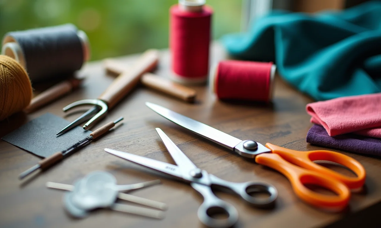 Materiais de costura para fazer capa de máquina de lavar.