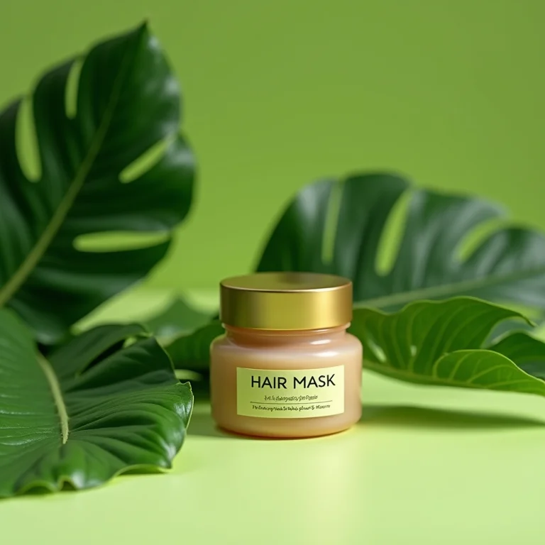 Mini máscara de tratamento capilar para hidratação em viagens.