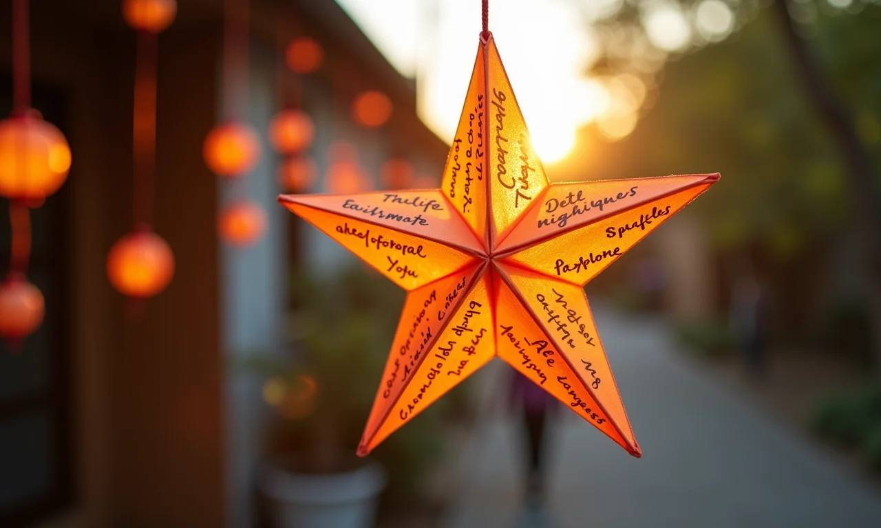 Móbiles de origami que contam histórias