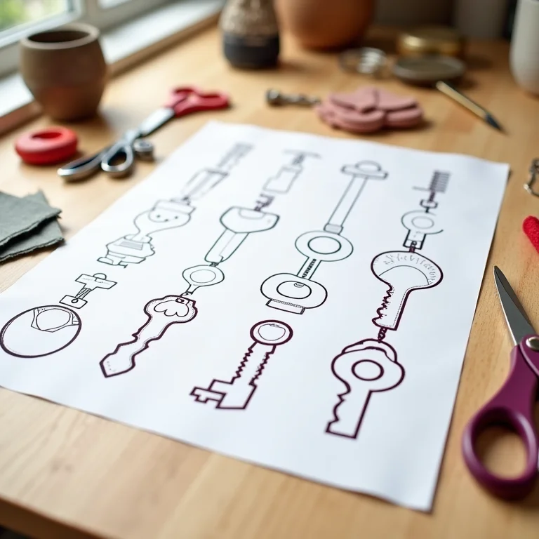 Moldes de chaveiros de feltro prontos para baixar e usar.