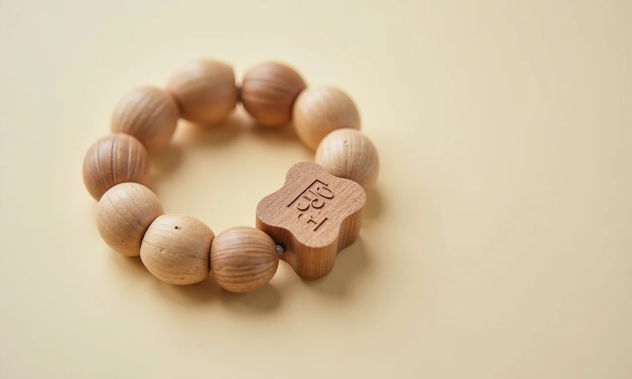 Mordedor de madeira Hape para bebês.