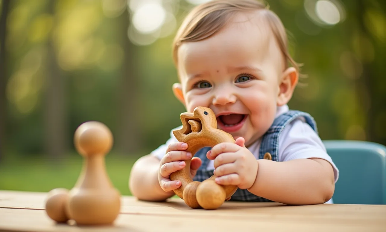 Mordedor de madeira PlanToys, ecológico.