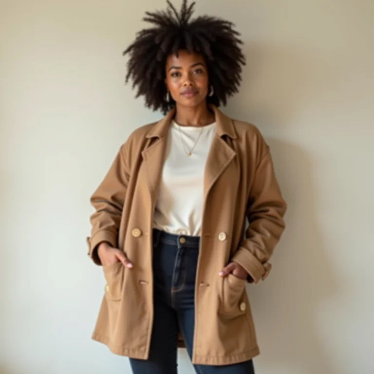 Mulher com roupas digitais acessíveis no metaverso.