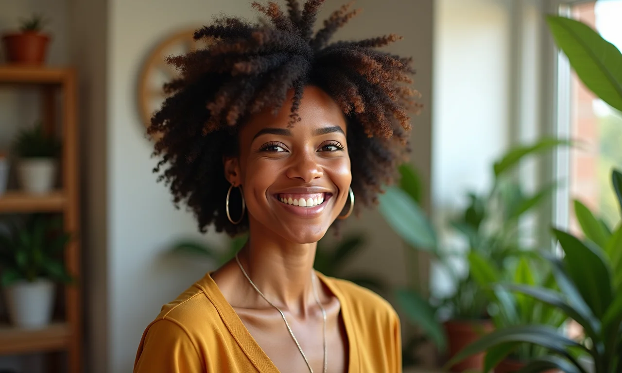 Mulher criando um espaço seguro para a expressão emocional.