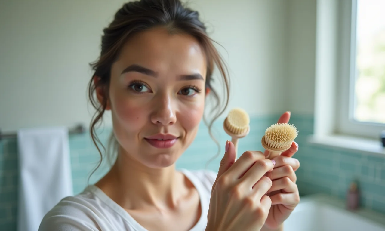 Mulher em dúvida se pode usar detergente para lavar os pincéis.