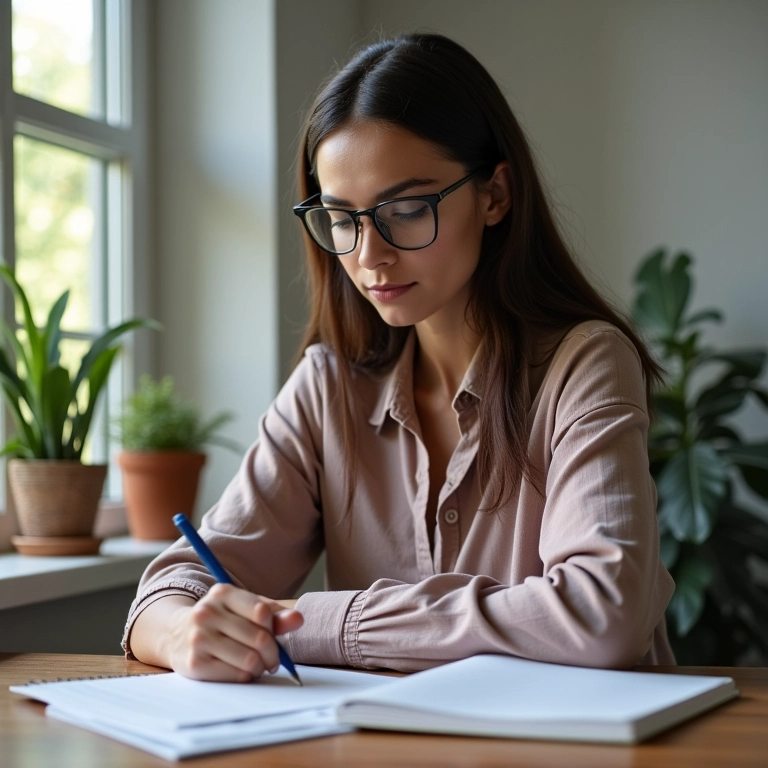 Mulher incorporando o exercício na rotina diária.