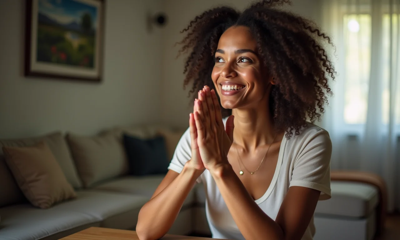 Mulher modelando o comportamento desejado através de suas ações.