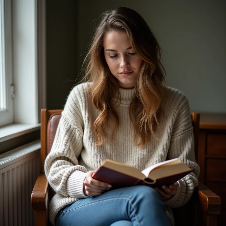 Mulher relaxada de jeans confortável no home office