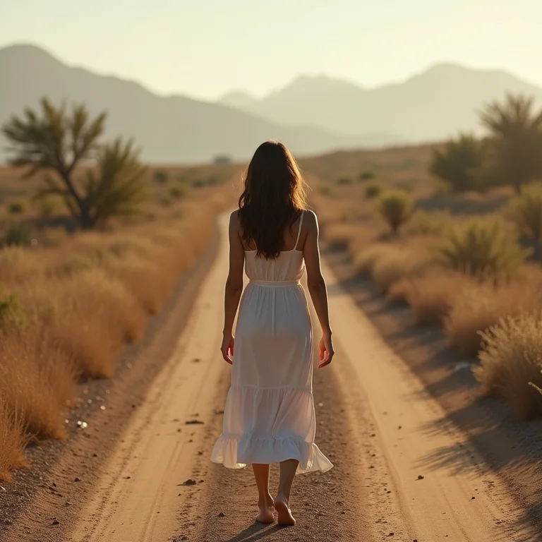 Mulher se afastando de uma encruzilhada, representando evitar armadilhas