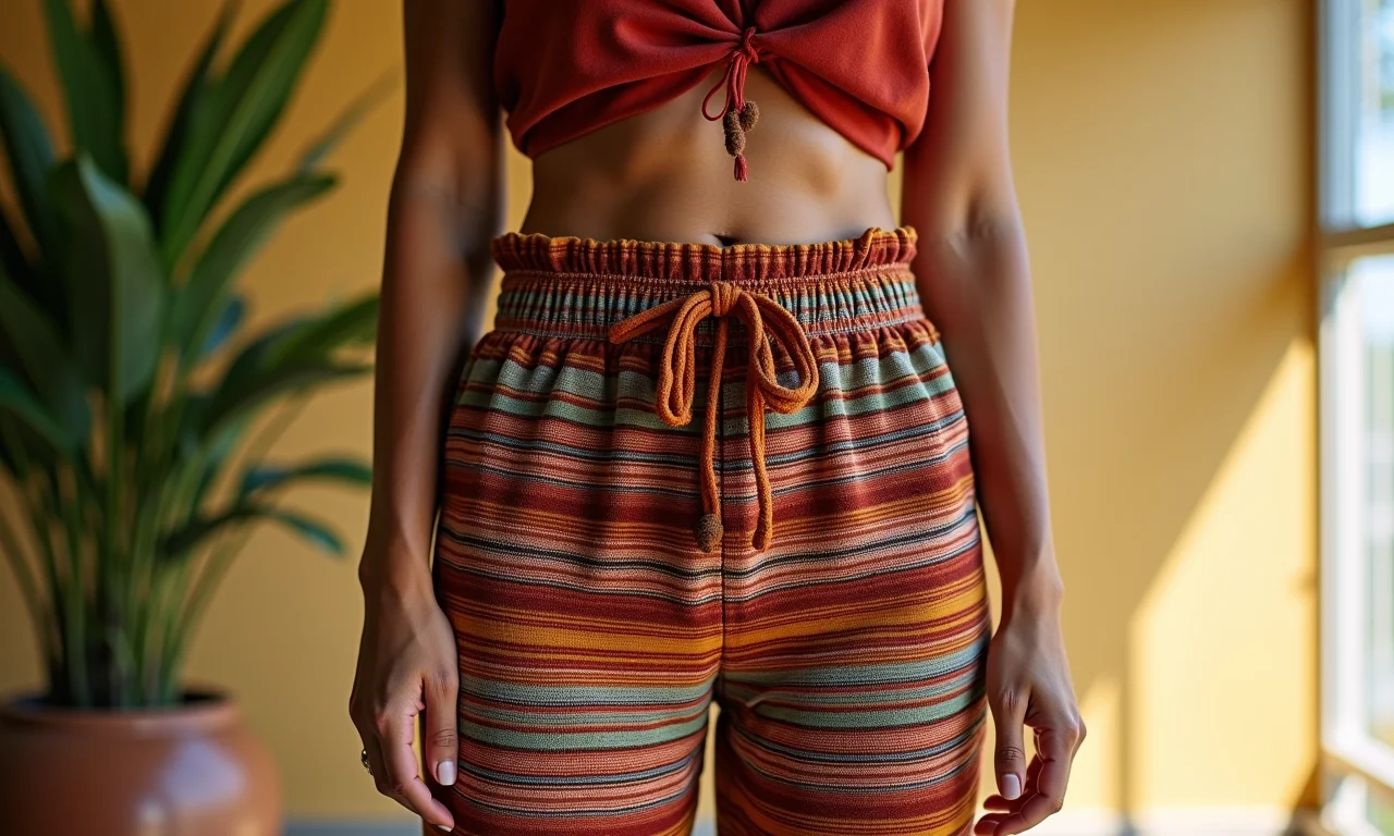 Mulher usando calça de tecido Riachuelo em look elegante.