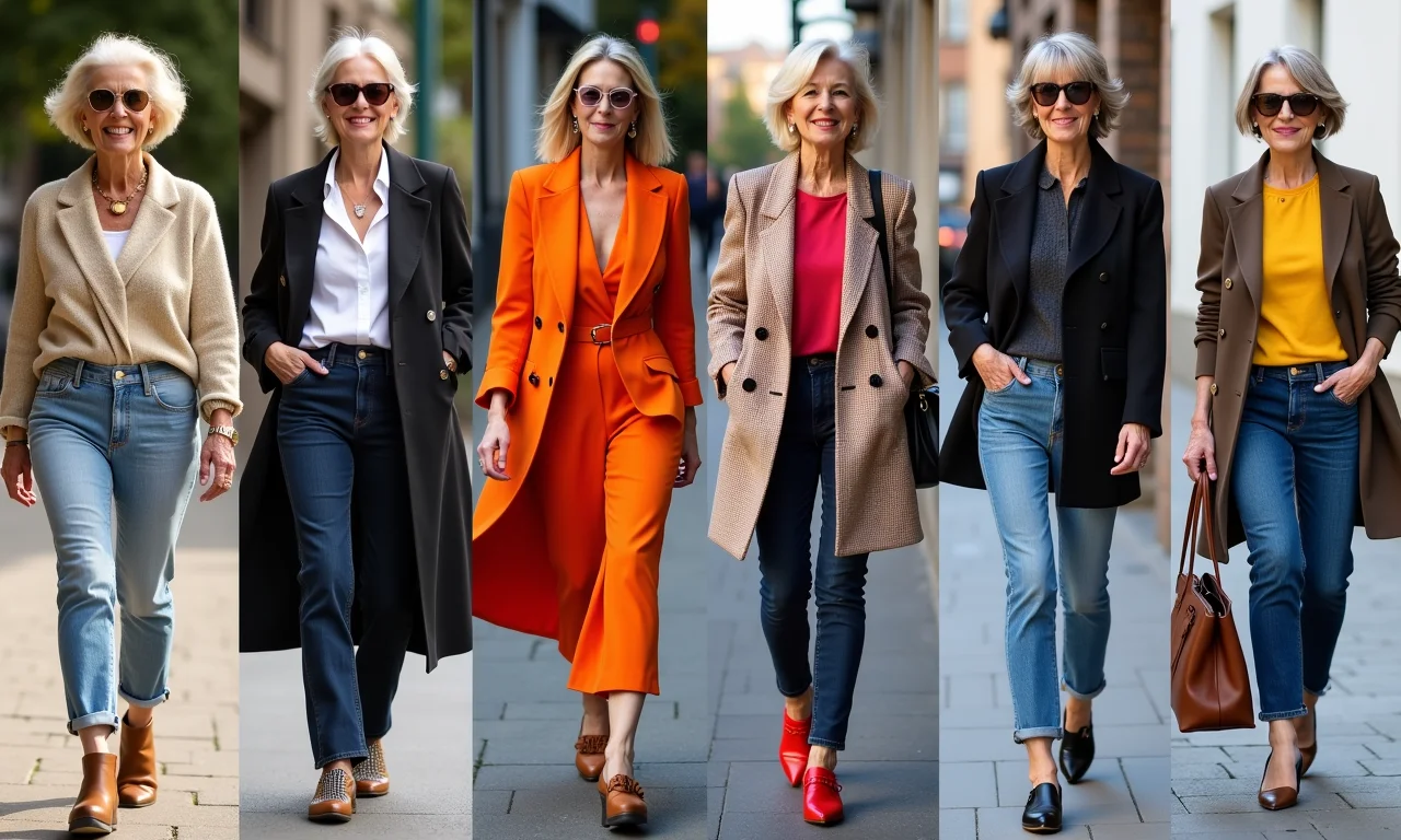 Mulheres 50+ adaptando tendências de 2025.