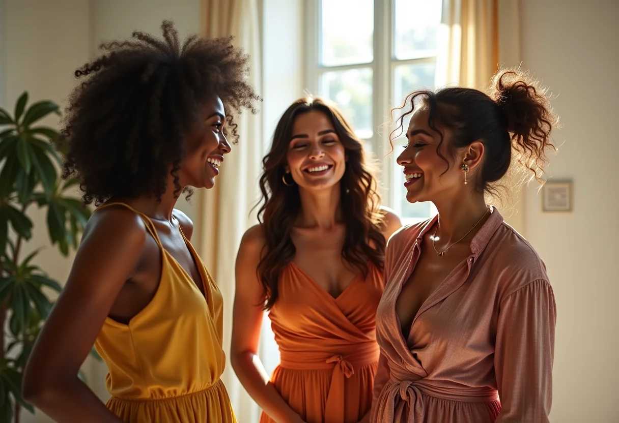 Mulheres brasileiras vestindo roupas de marcas de moda brasileiras