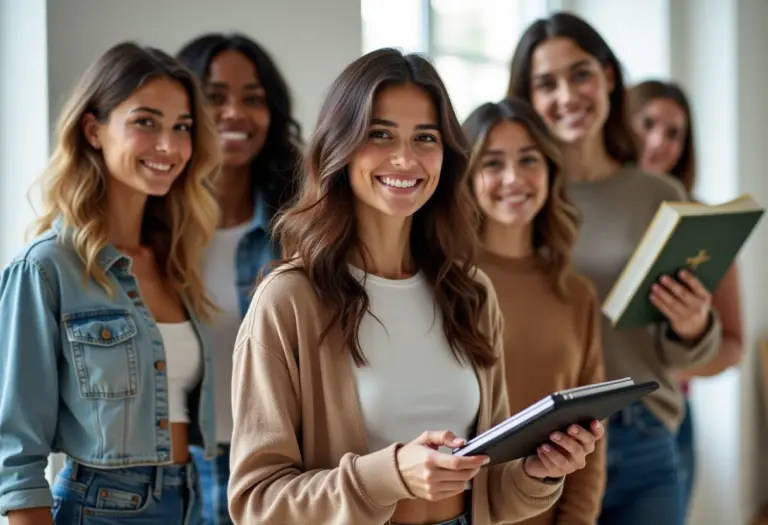 Mulheres diversas representando a personalidade através de objetos simbólicos