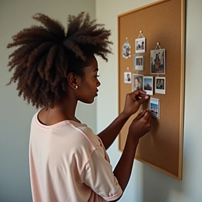 Mural de fotos e posters para personalizar quarto Tumblr