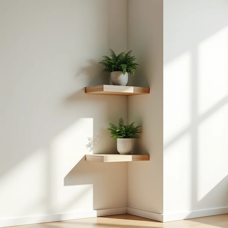 Nichos de canto aproveitando espaços perdidos