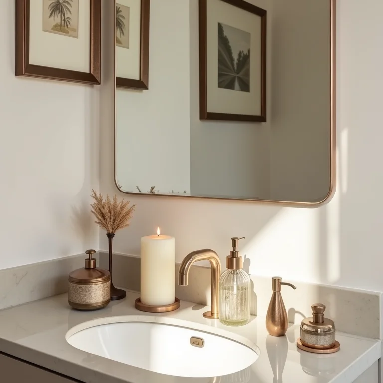 Objetos de decoração que fazem a diferença em um lavabo pequeno