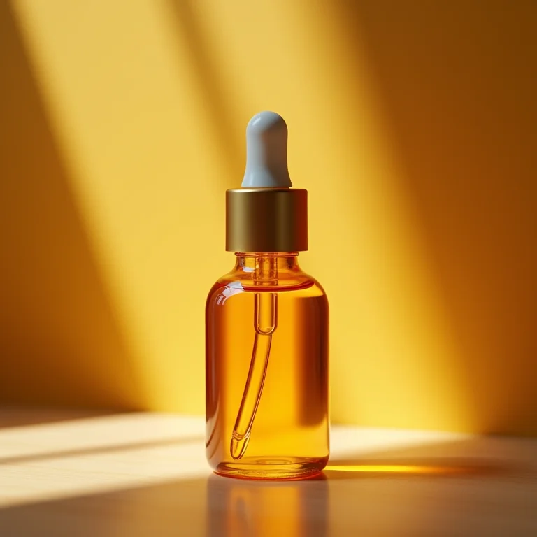 Óleo capilar em tamanho pequeno para brilho e nutrição.