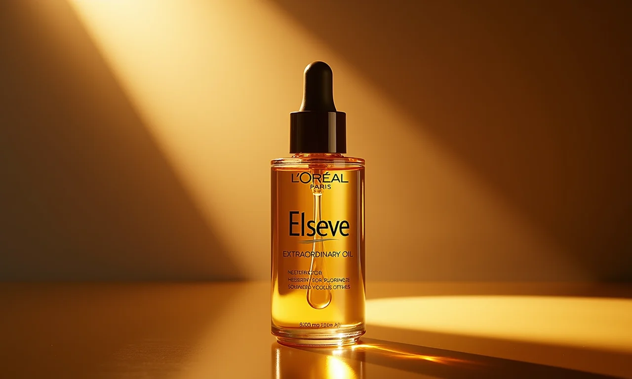 Óleo Extraordinário Elseve L'Oréal Paris para cabelos grisalhos.