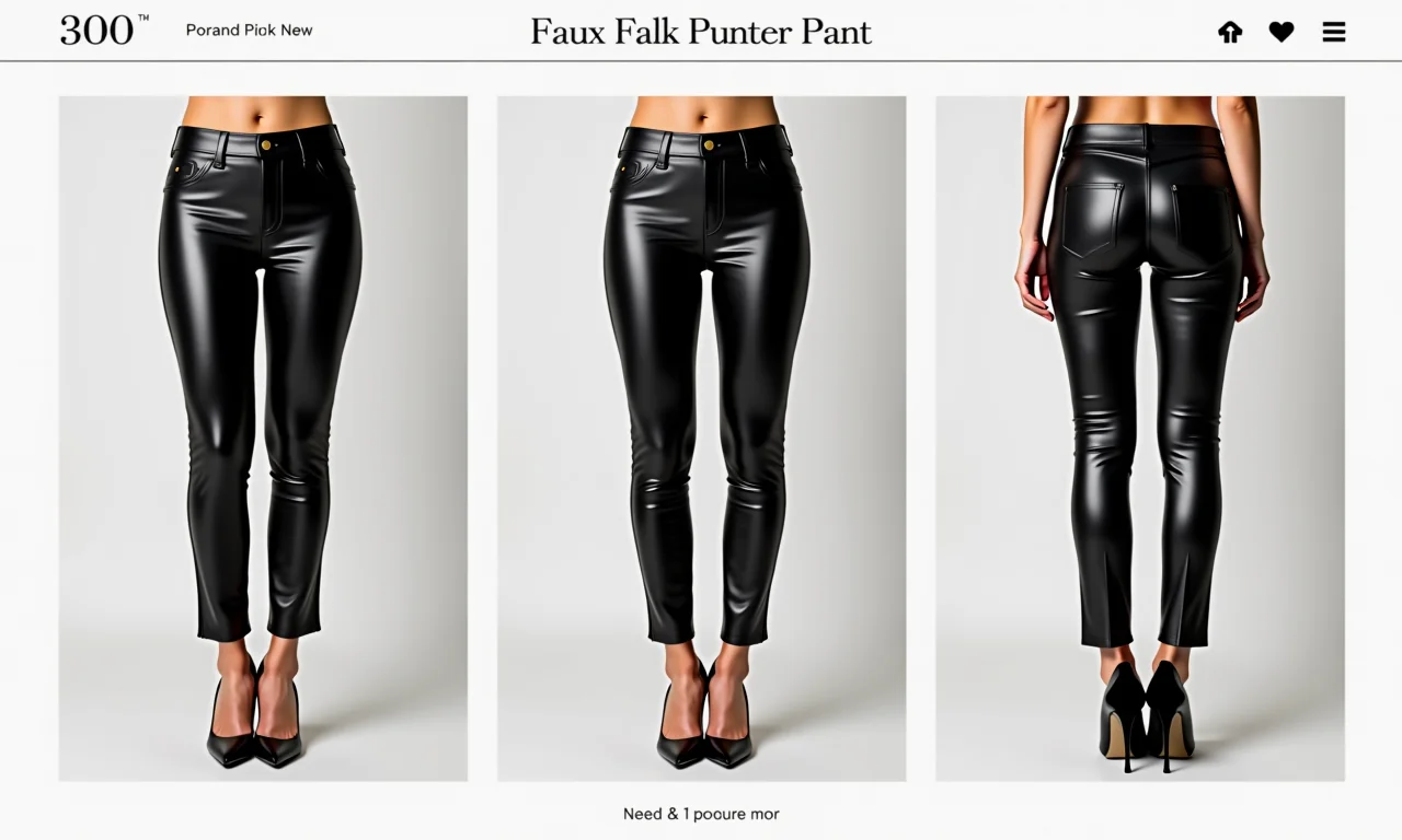 Onde encontrar calças de couro fake de qualidade.