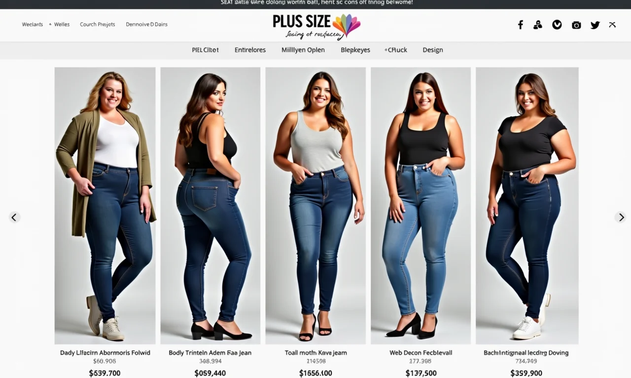 Onde encontrar jeans plus size de qualidade online.