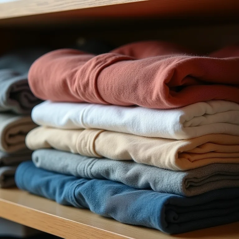 Organização impecável em um closet sem portas