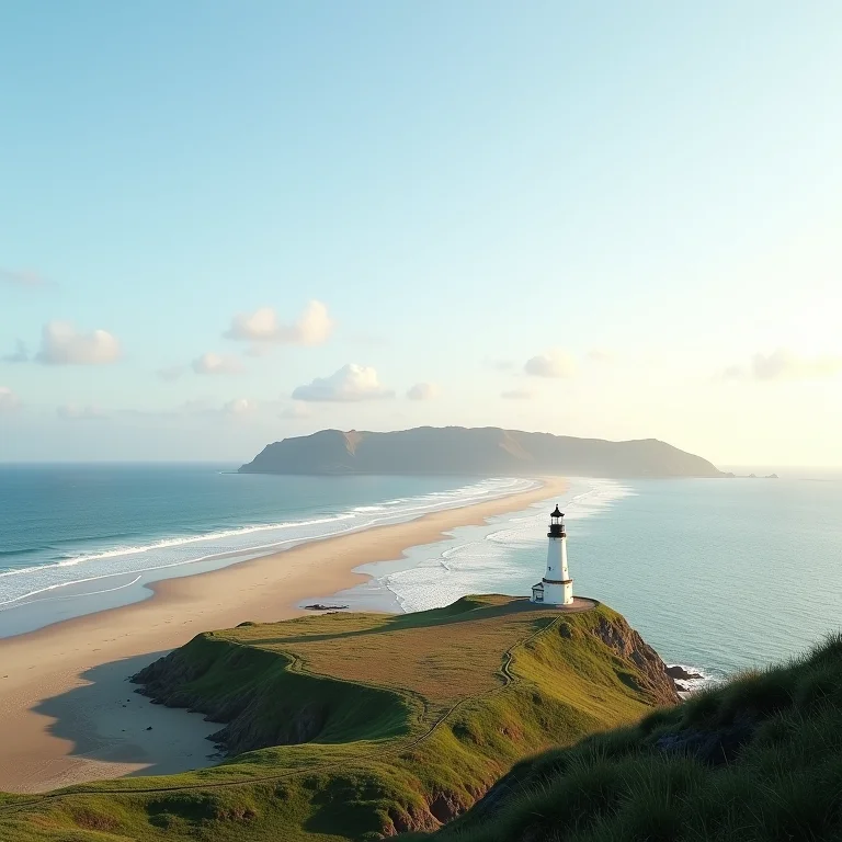 Paisagem pitoresca da Ilha do Mel, Paraná.