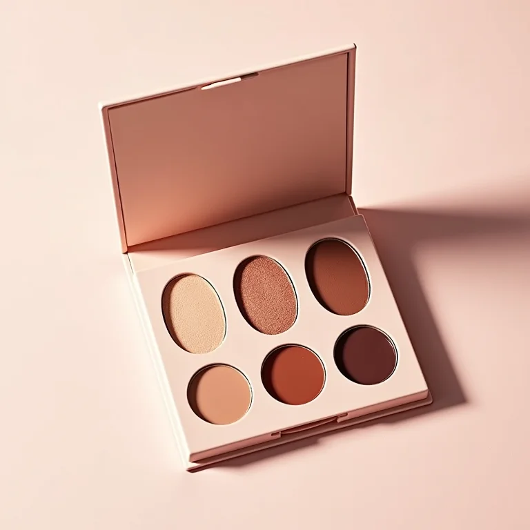 Paleta de sombras com tons matte e acetinados.