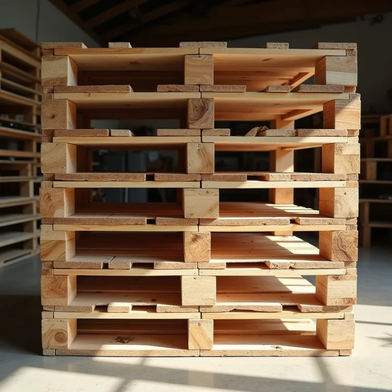 Pallets de madeira para cabeceira