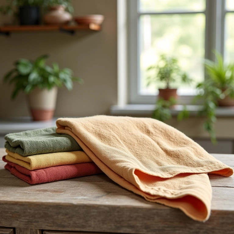 Panos de prato da Dohler, lindos e baratos, em cozinha brasileira.